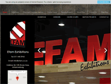 Tablet Screenshot of efam.co.za